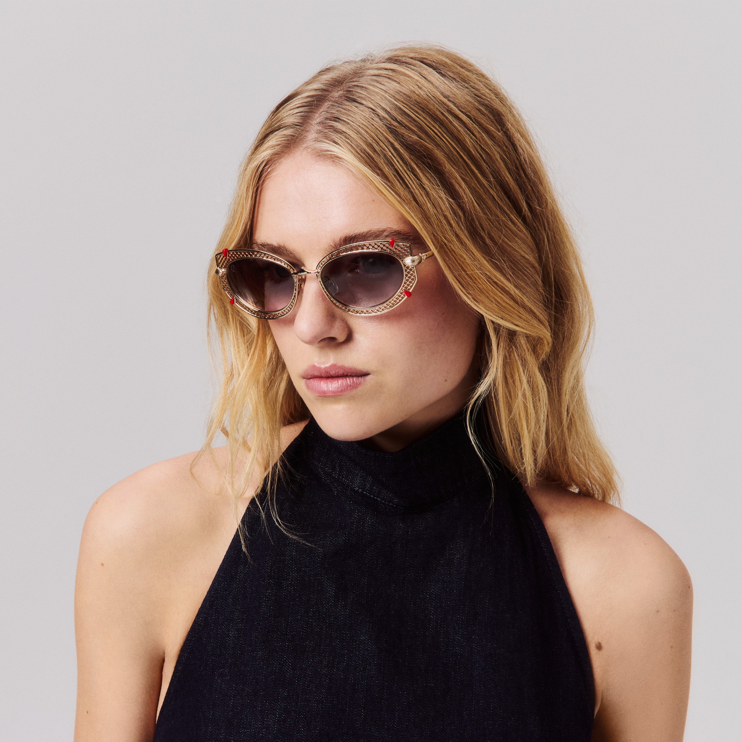 Dolly LB0030 - Sunglasses - Metal - Gold - Christian  display picture 2