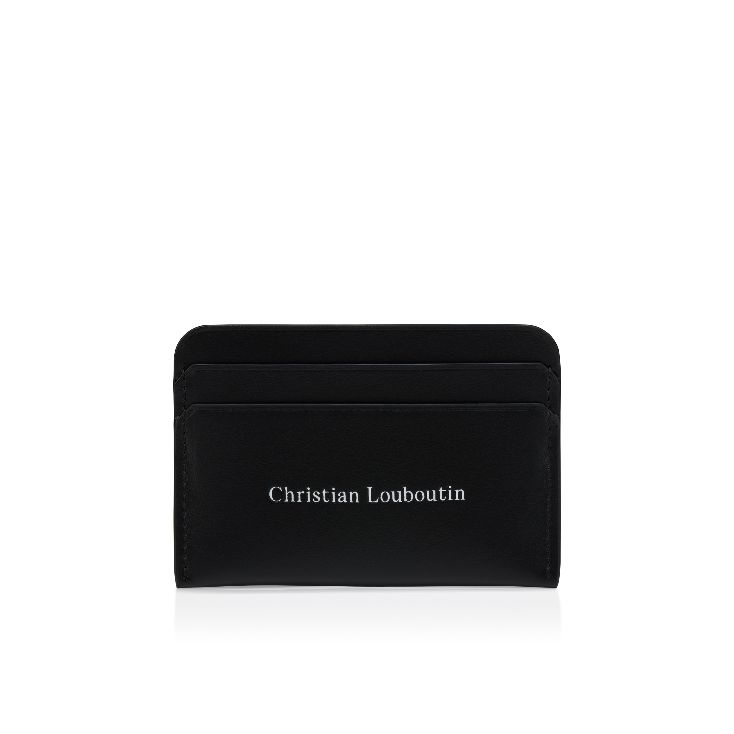 D07508 新品 Christian Louboutin ウォレット 財布 The Card Holder - Keycase - Calf leather - Black - Christian