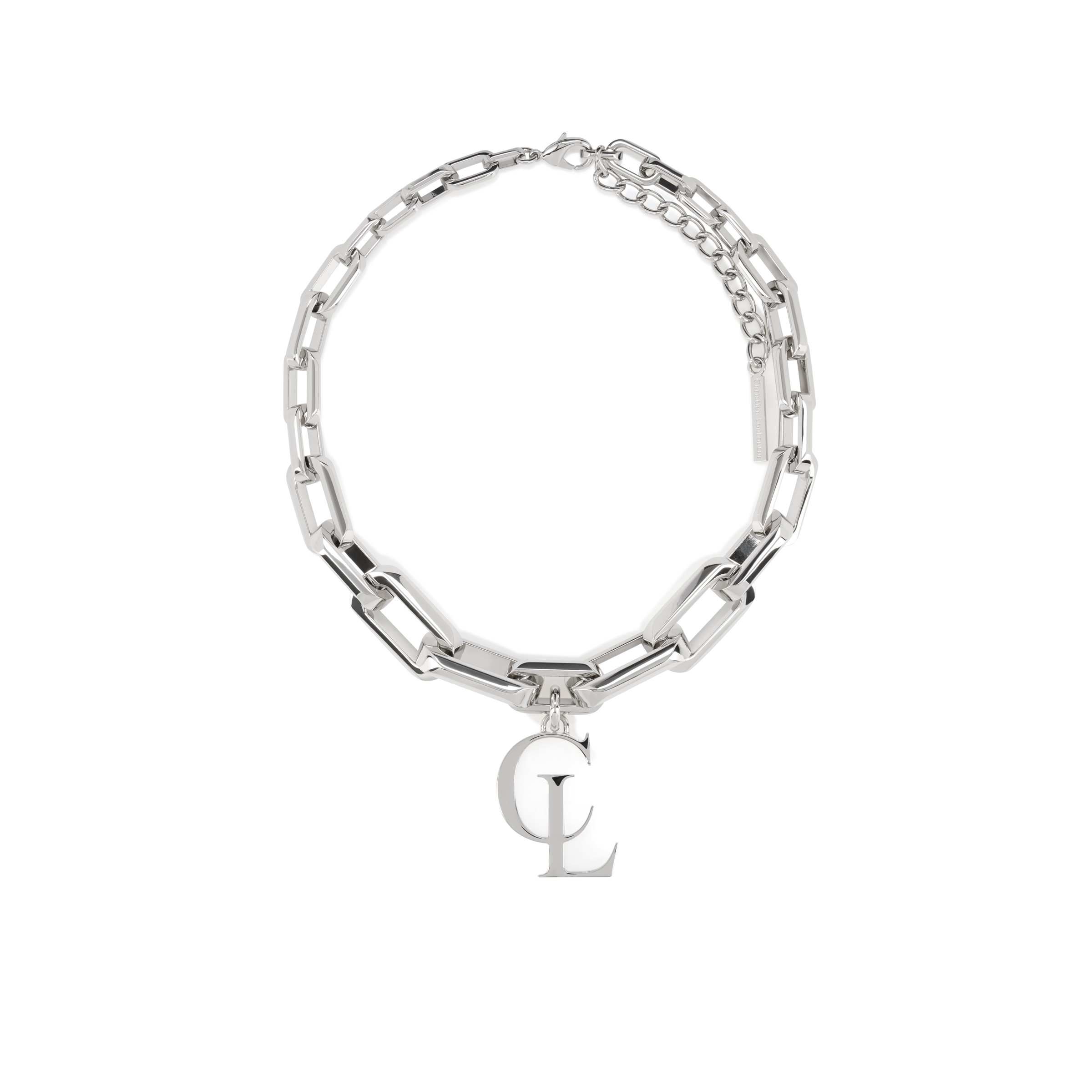 CL Necklace - Necklace - Metal - Silver - Christian Louboutin