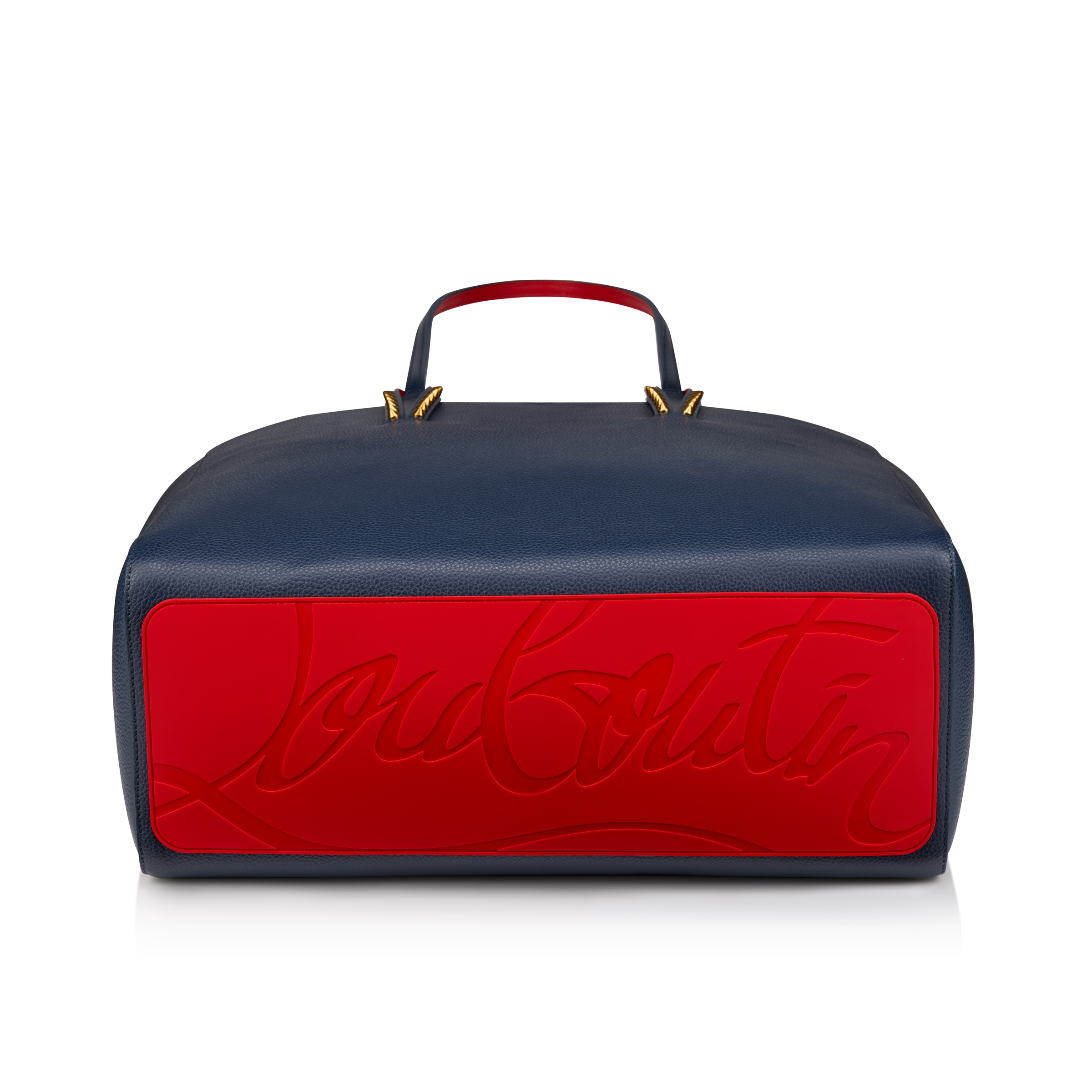 Cabata - Tote bag - Grained calf leather - Marine - Christian