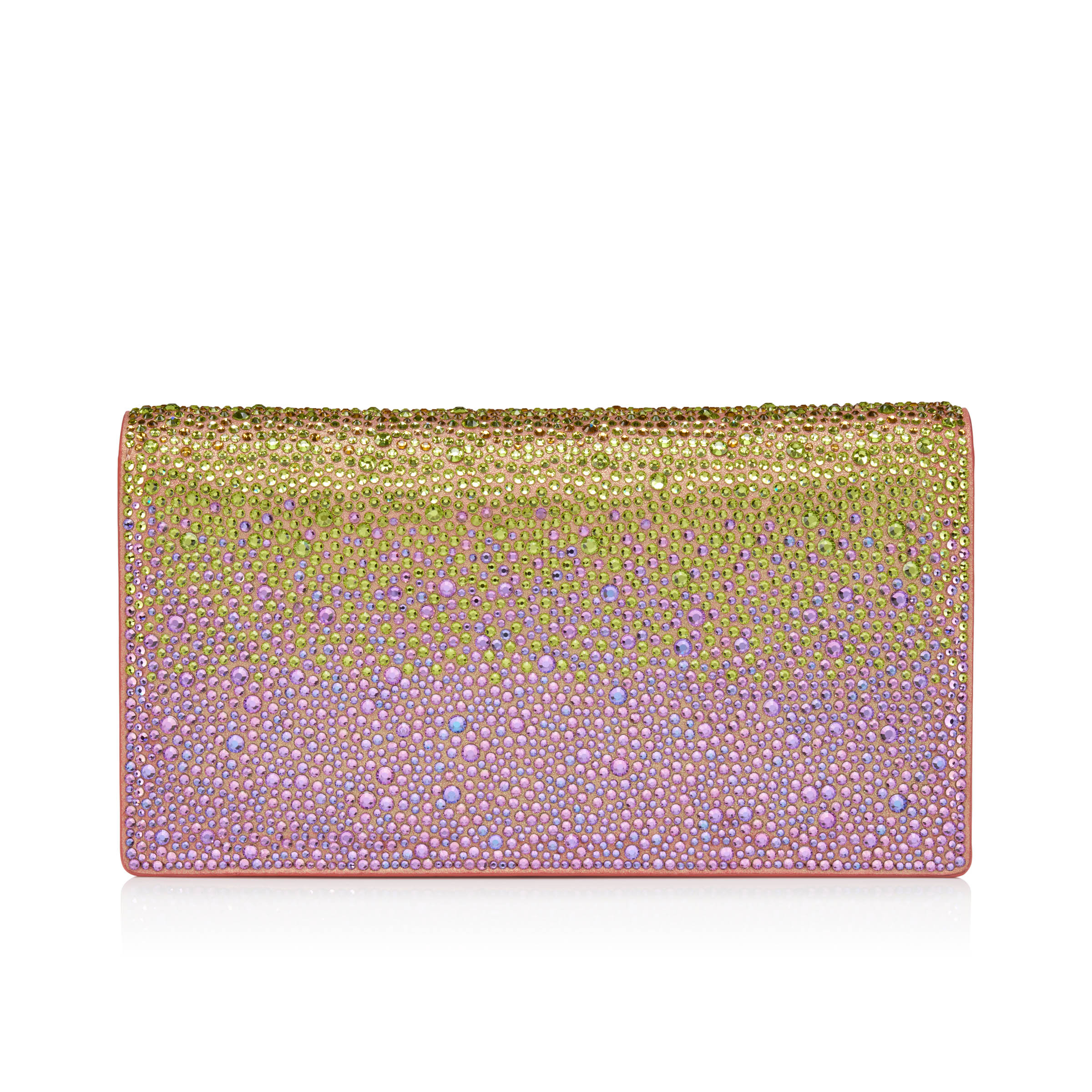 Christian Louboutin オーロラ ケース Bettina - Clutch - Calf leather and strass Botanica - Multicolor
