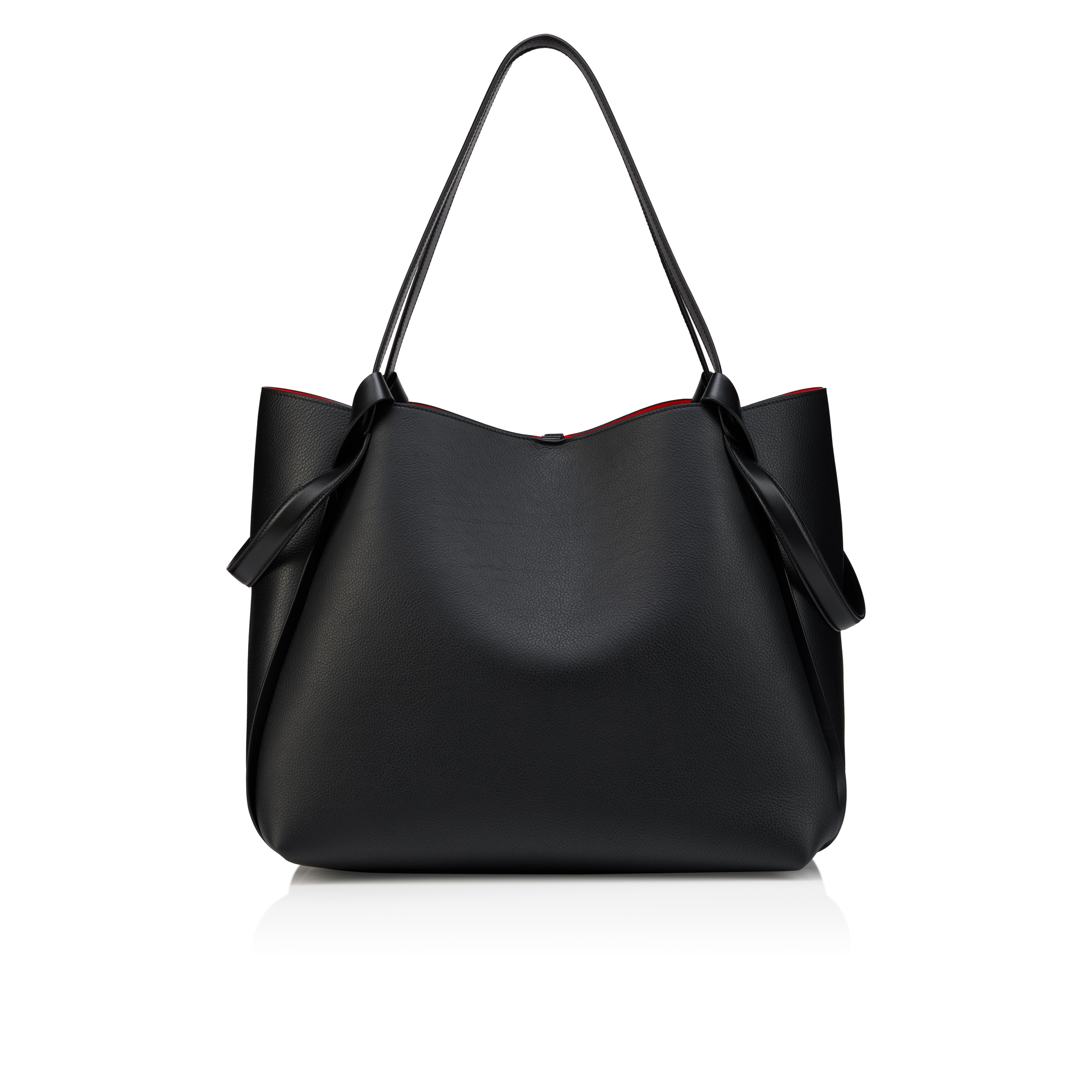 Bettina large - Tote bag - Grained calf leather - Black