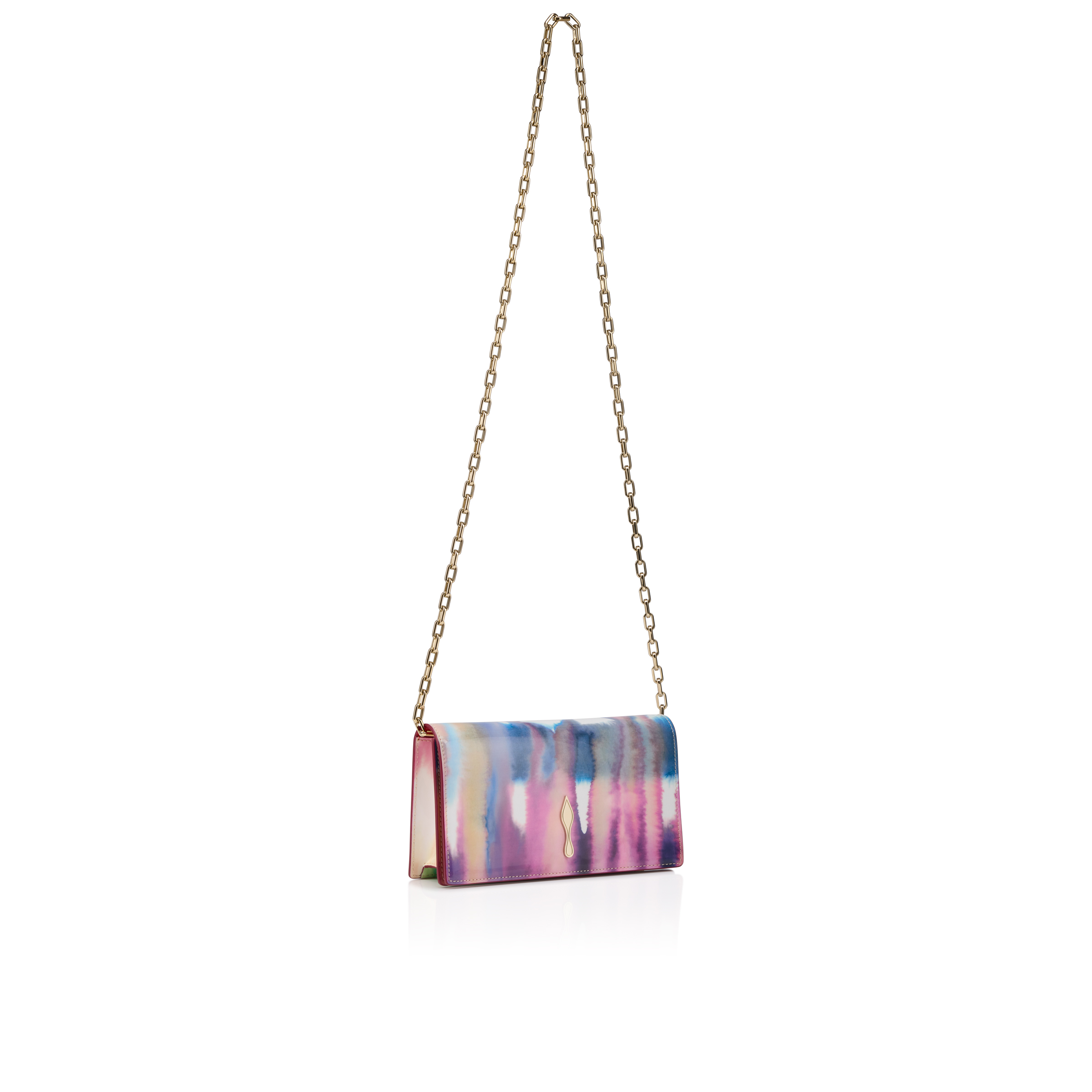 Bettina - Clutch - Tie-dye patent calf leather - Multicolor