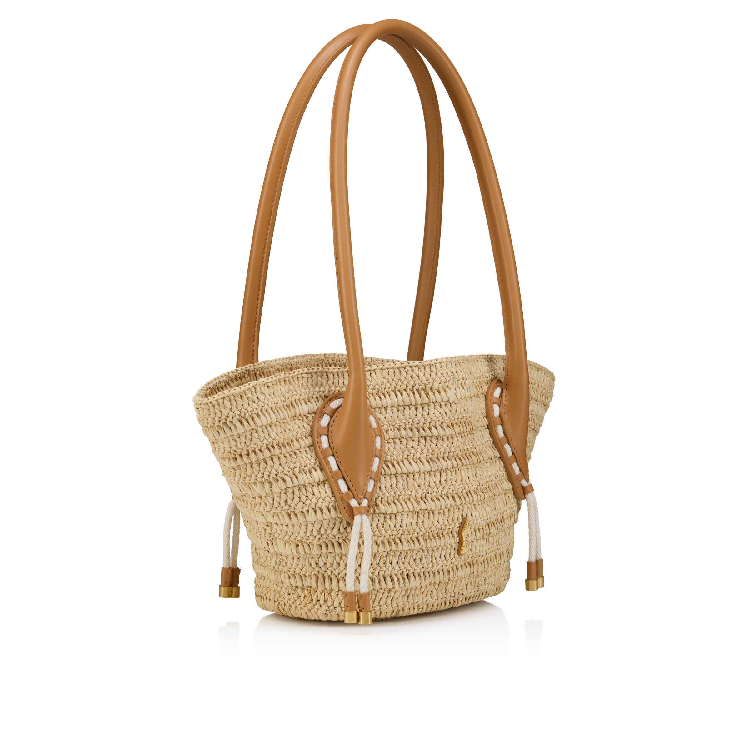 Venus mini - Tote bag - Raffia - Natural - Christian Louboutin