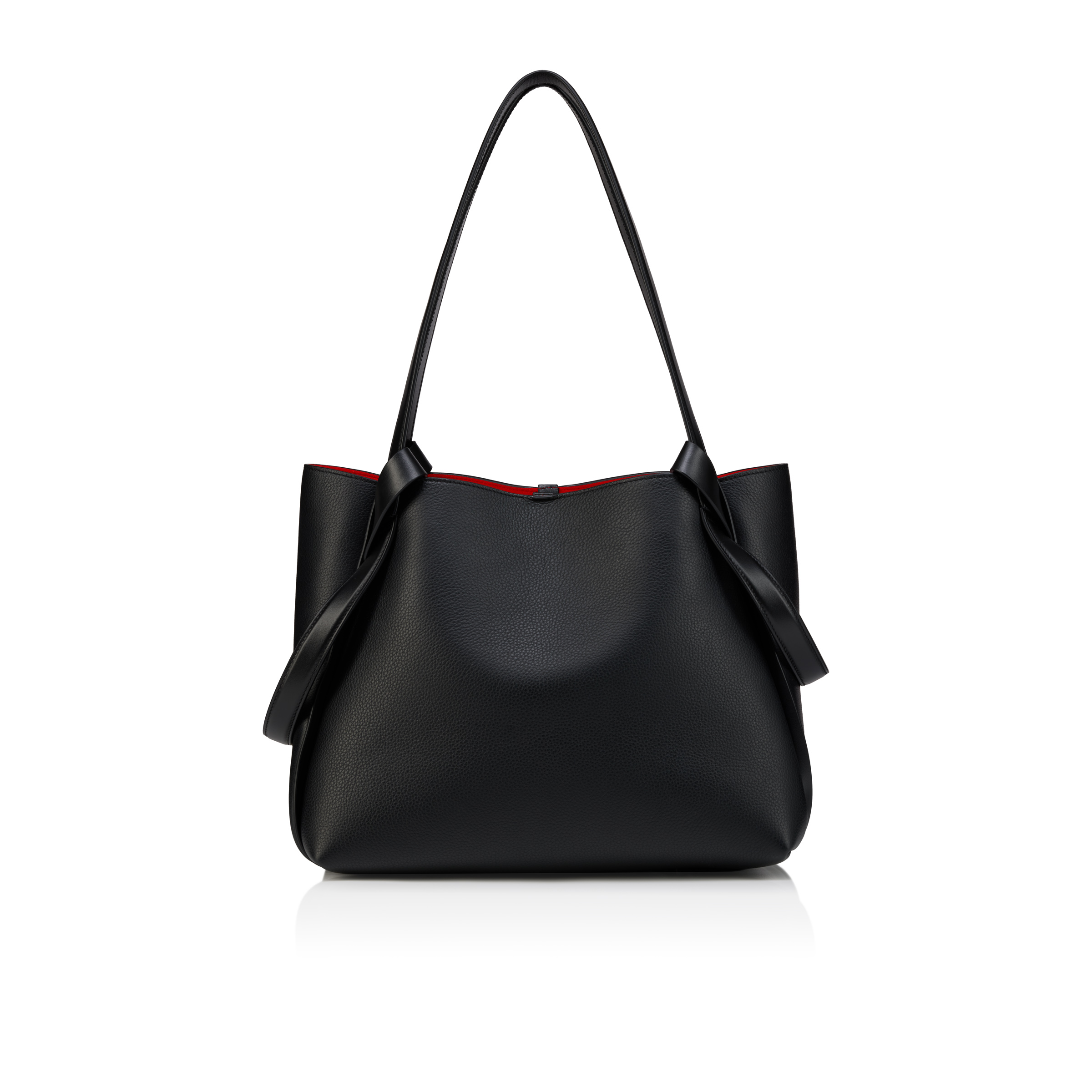 Bettina small - Tote bag - Grained calf leather - Black