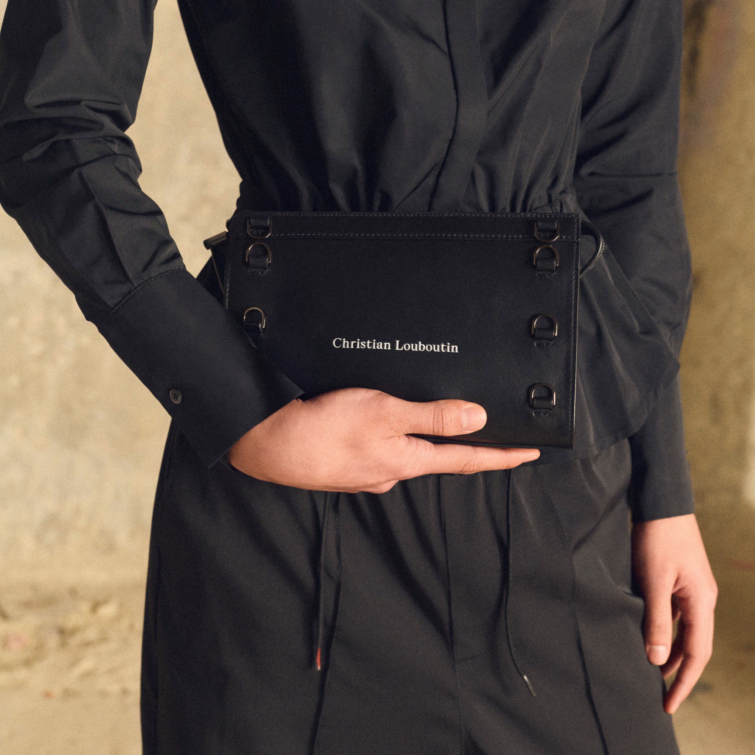 Kosmica - Cross-body bag - Smooth calf leather - Black - Christian