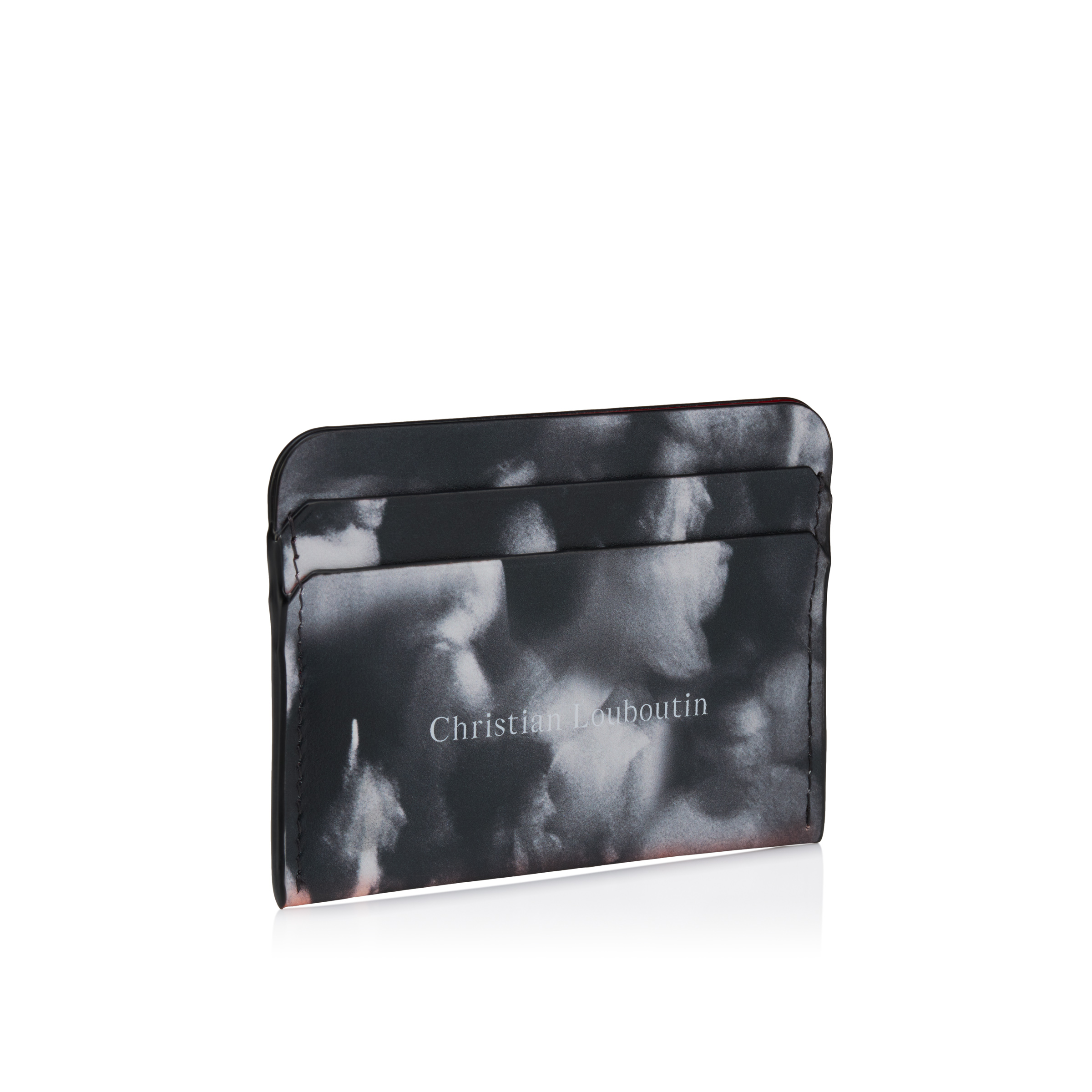 Canopy - Card holder - Moises printed calf leather - Black white