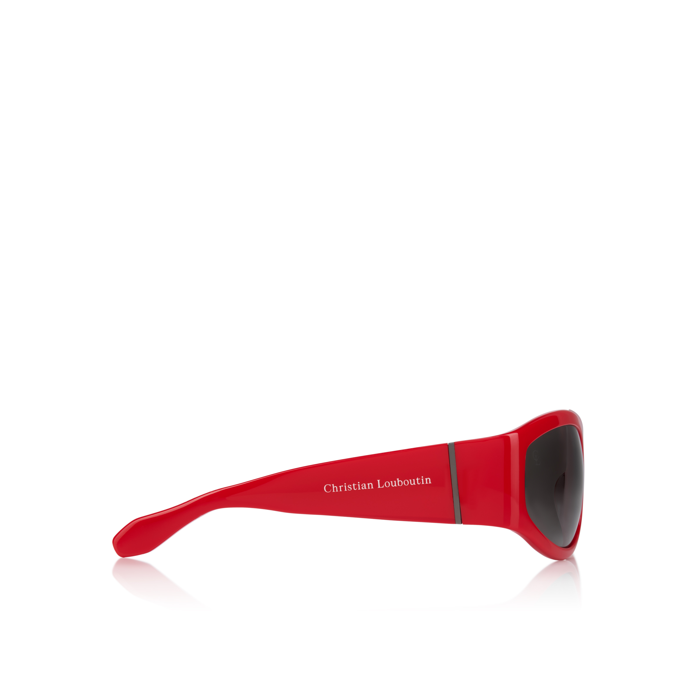 新品Christian Louboutin スパイクビーチサンダル 41レッド Jaden One LB0048 - Sunglasses - Acetate - Shiny red - Christian