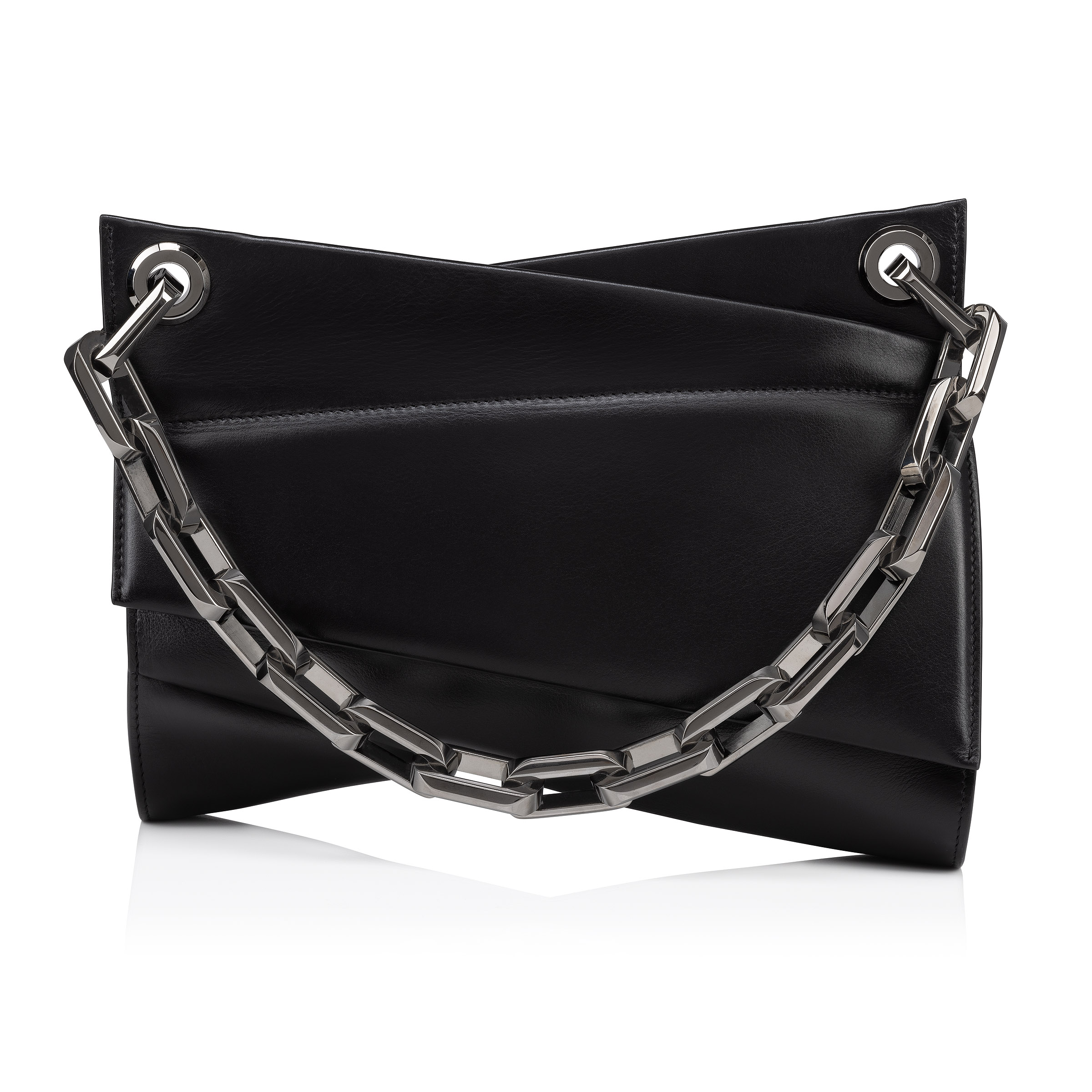 Loubitwist Chain bag Smooth calf leather Black Christian Louboutin United States