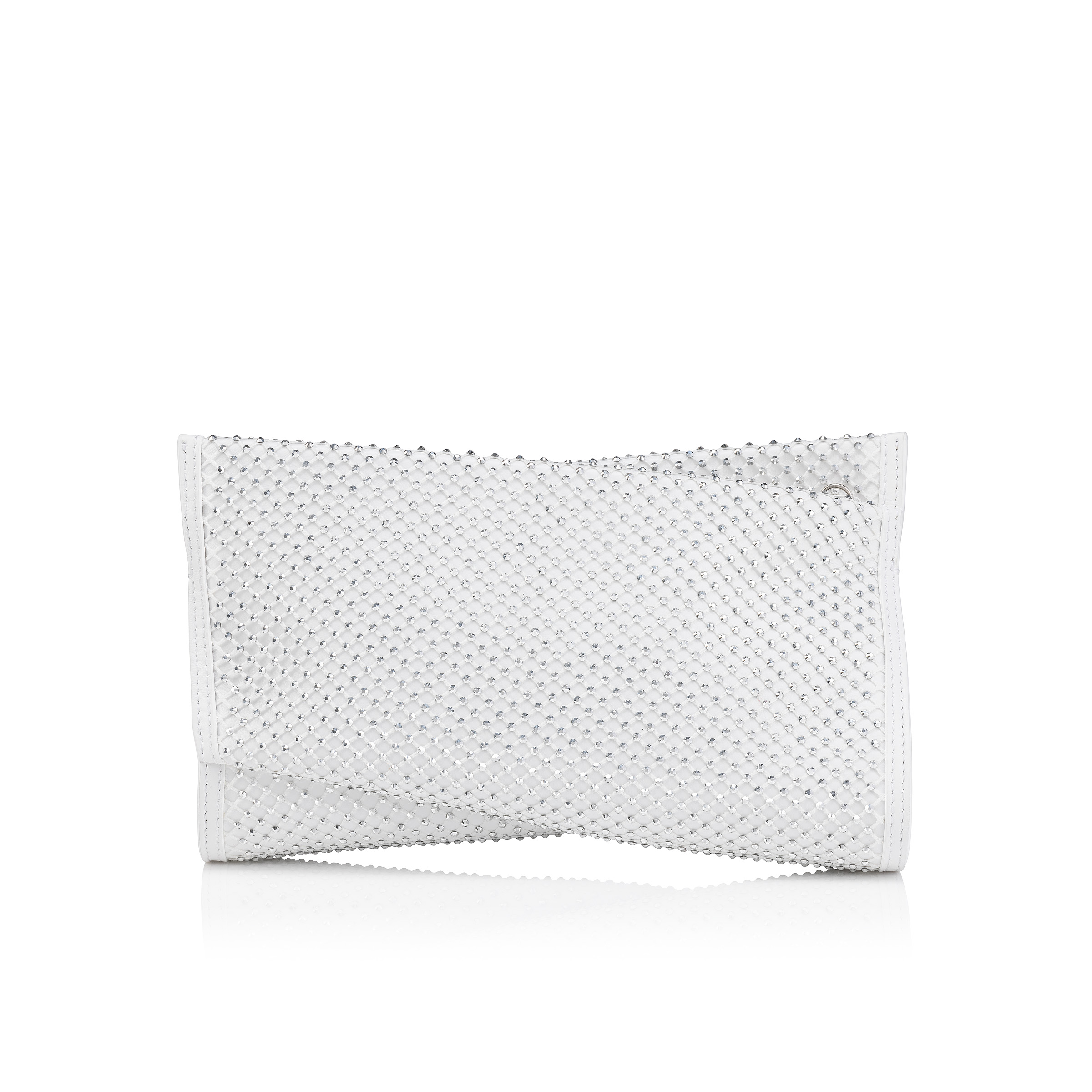 Loubitwist small - Clutch - Nappa leather, mesh and strass Loubitwist small - Clutch - Nappa leather, mesh and strass