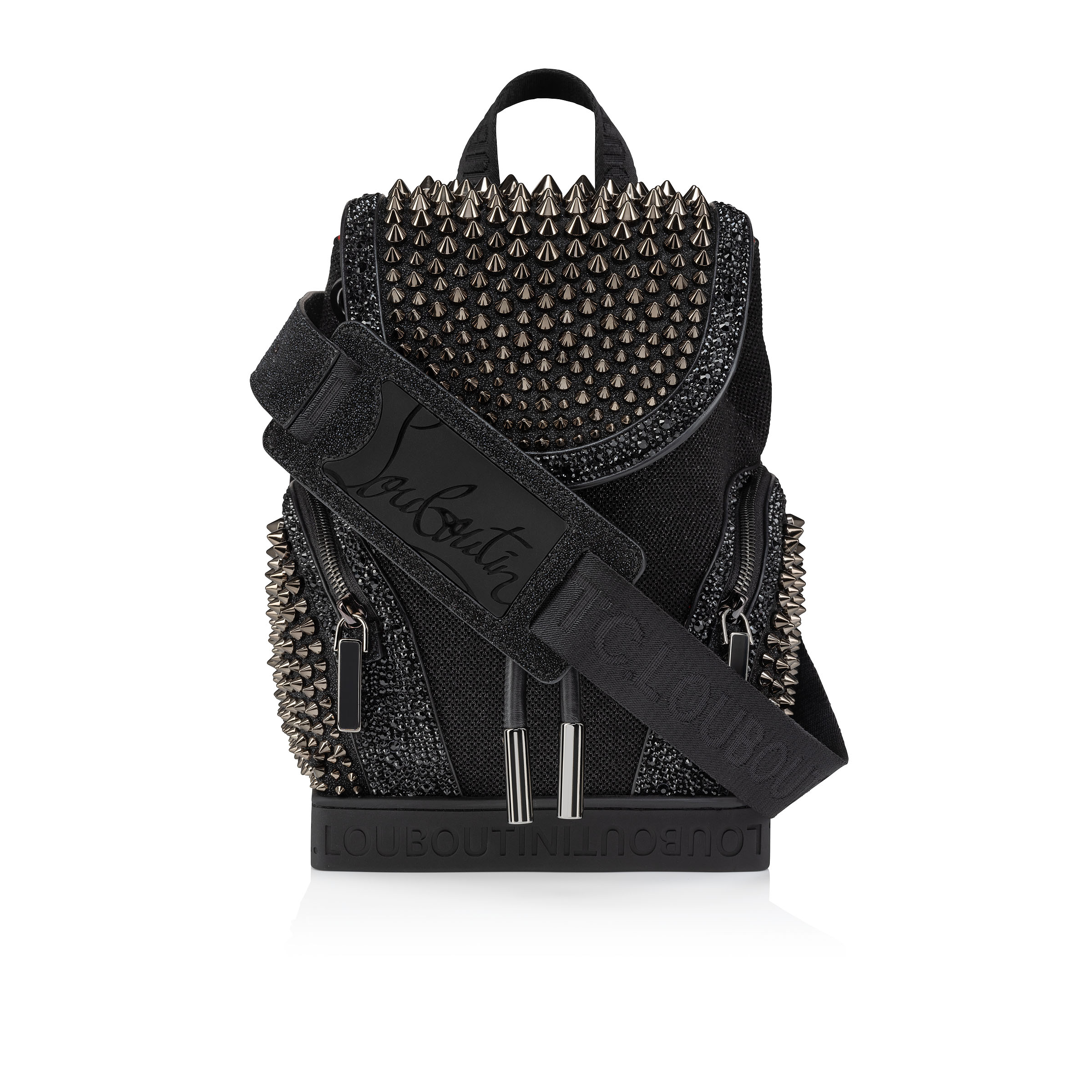 Explorafunk small - Backpack - Fabric, veau velours and spikes