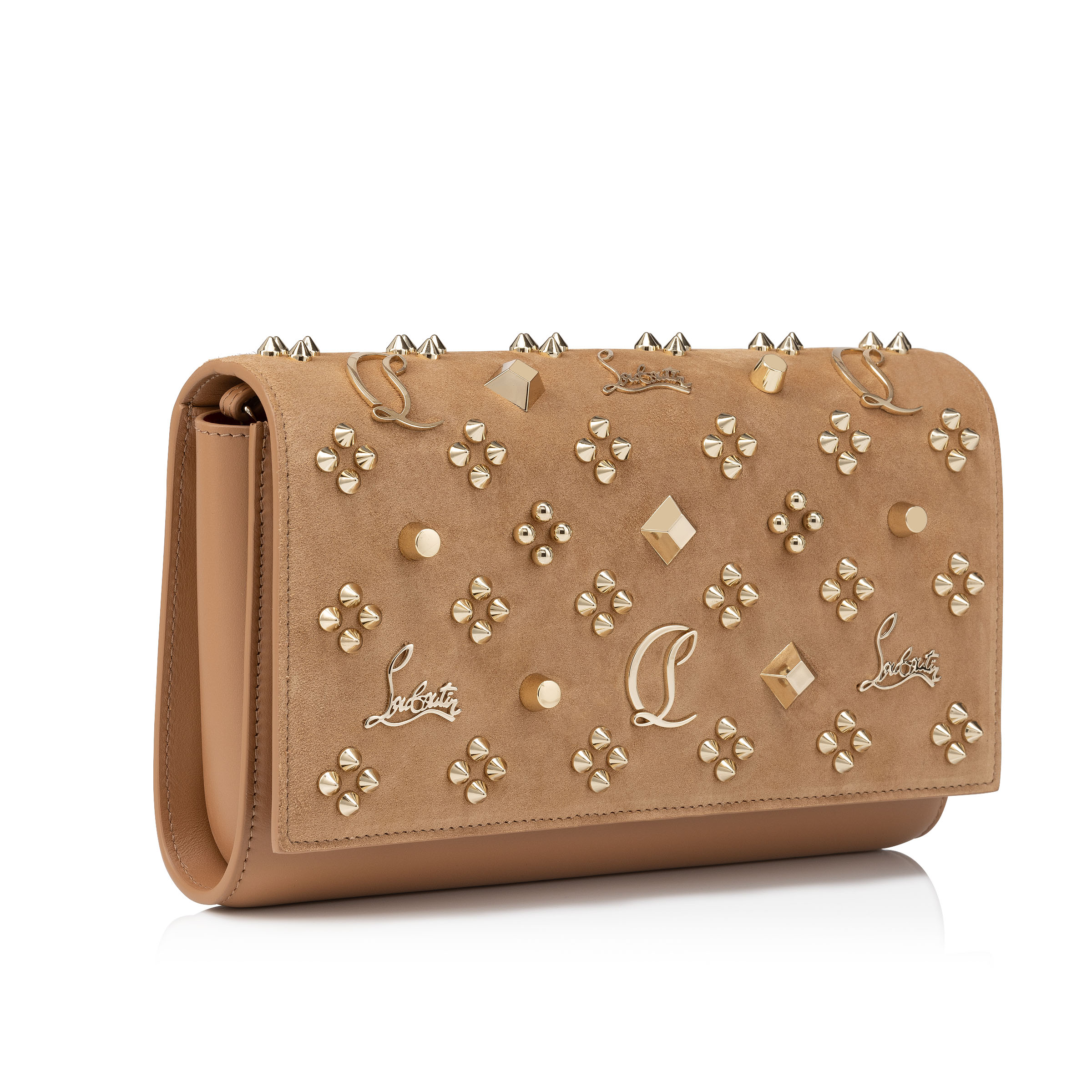 Paloma - Clutch - Veau velours, calf leather and spikes