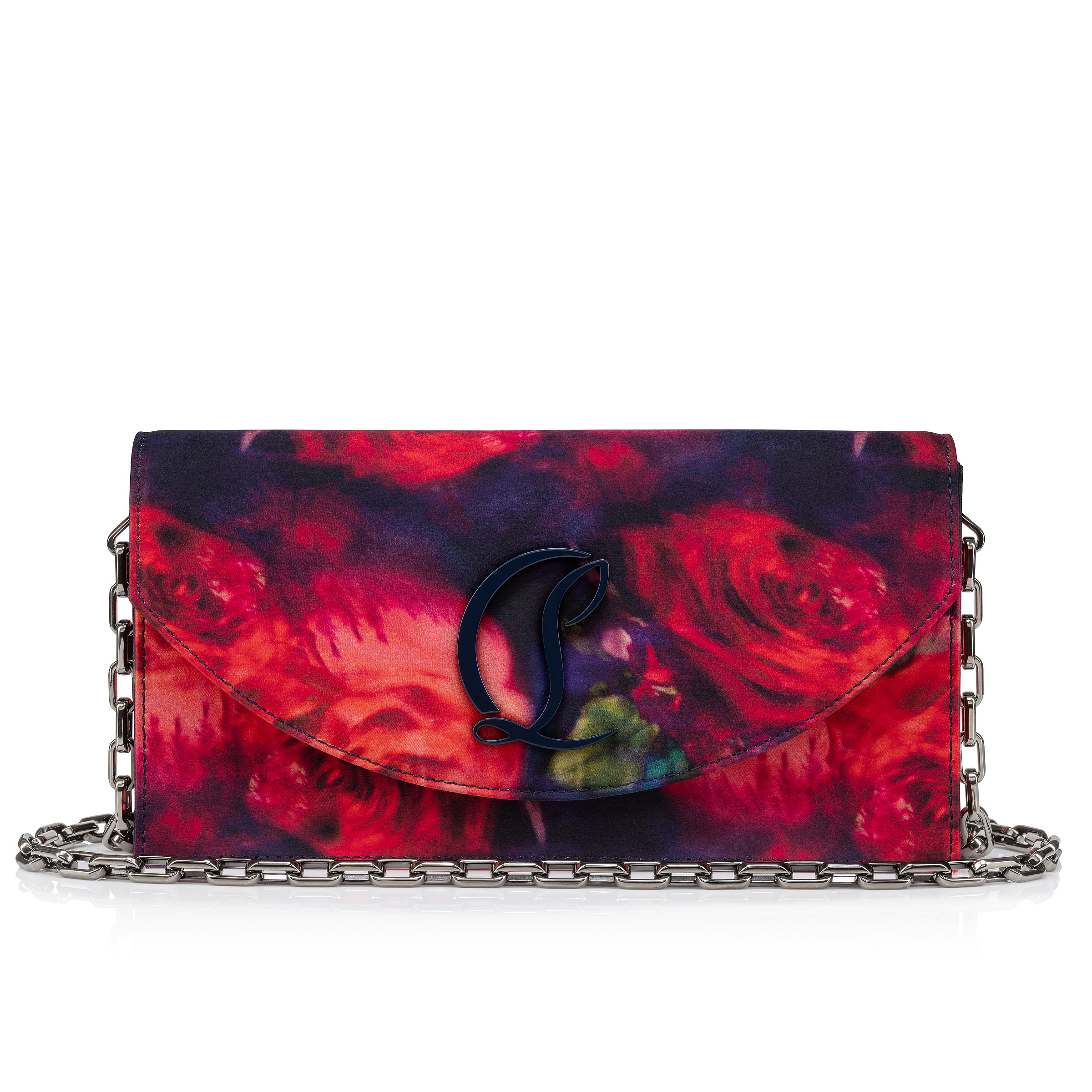 Loubi54 - Clutch - Roses printed crepe satin - Multicolor