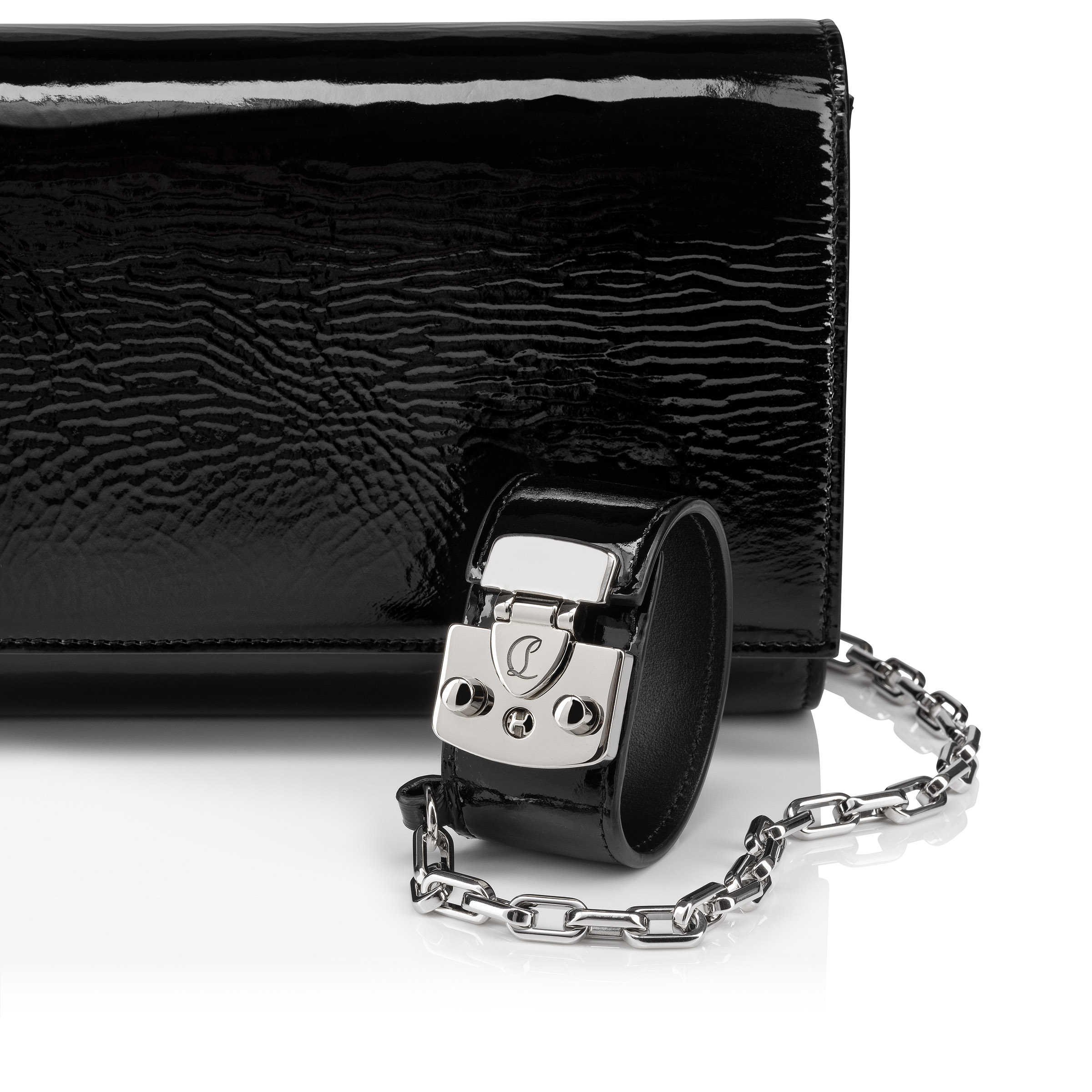 Paloma - Clutch - Vog patent leather - Black - Christian Paloma - Clutch - Vog patent leather - Black - Christian