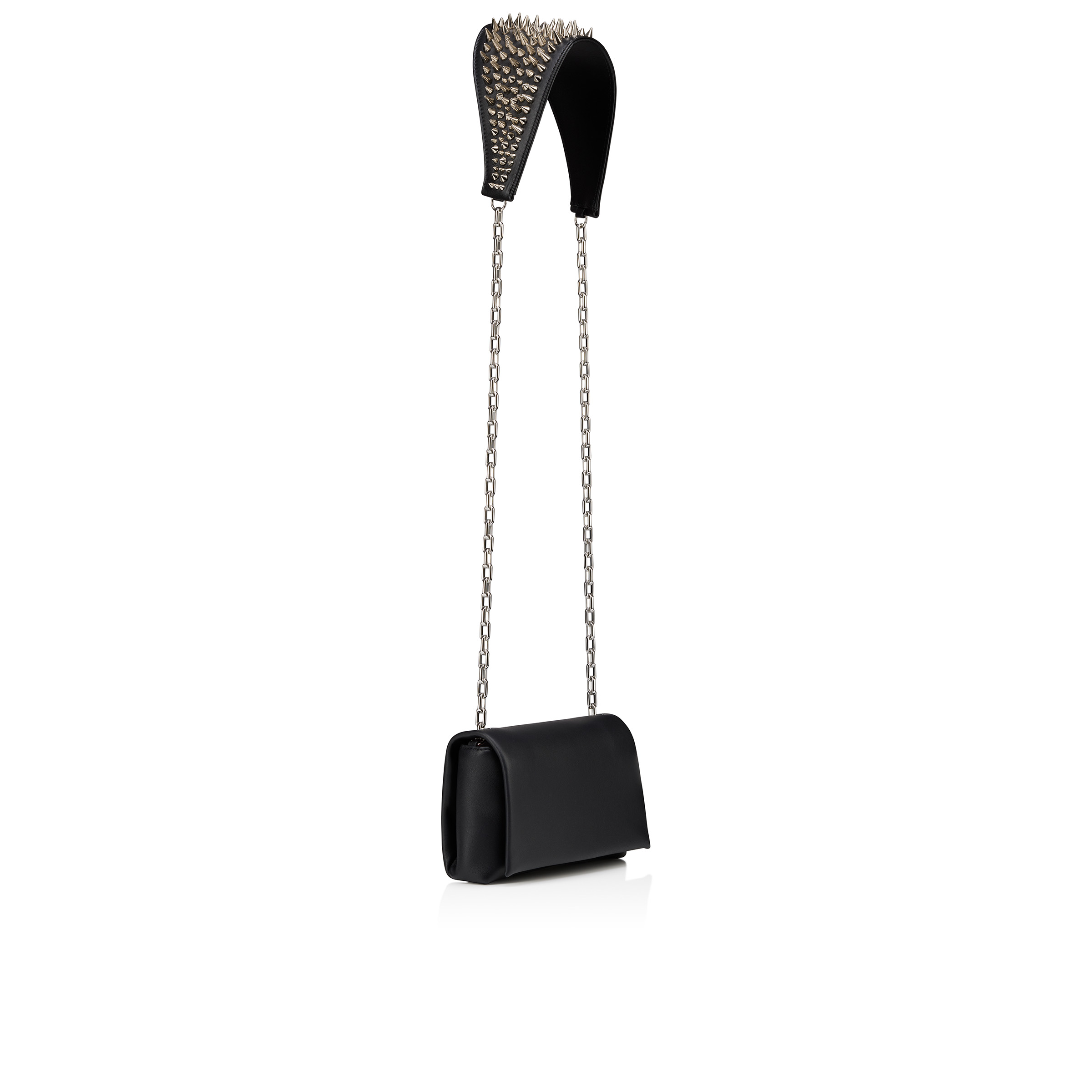 Artemis - Crossbody bag - Nappa leather and spikes - Black