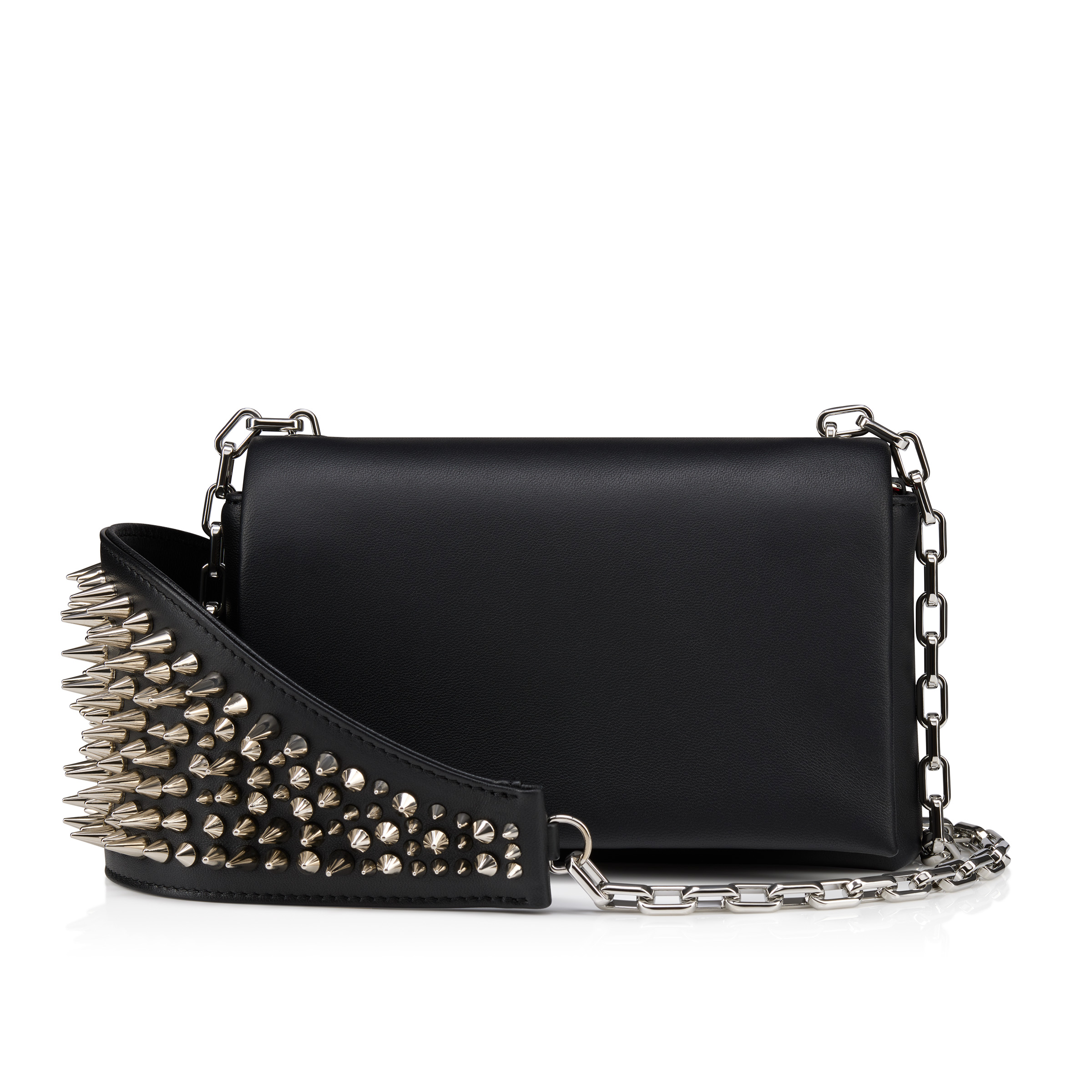 Artemis - Crossbody bag - Nappa leather and spikes - Black