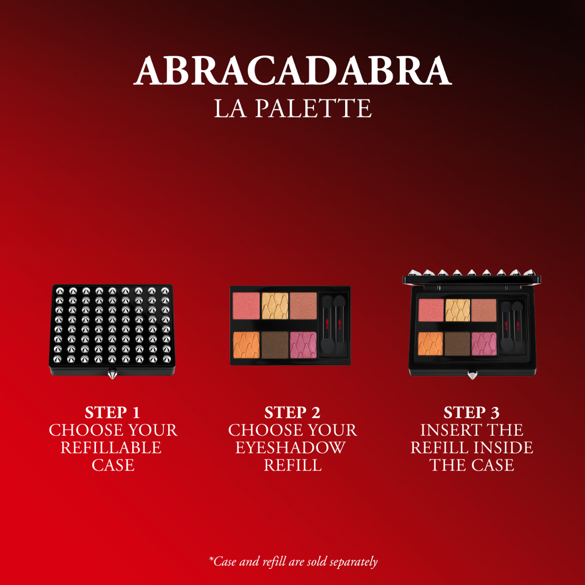 Christian Louboutin アブラカダブラ ラパレット セット売り Abracadabra La Palette - Eyeshadows refill - Rouge Follies