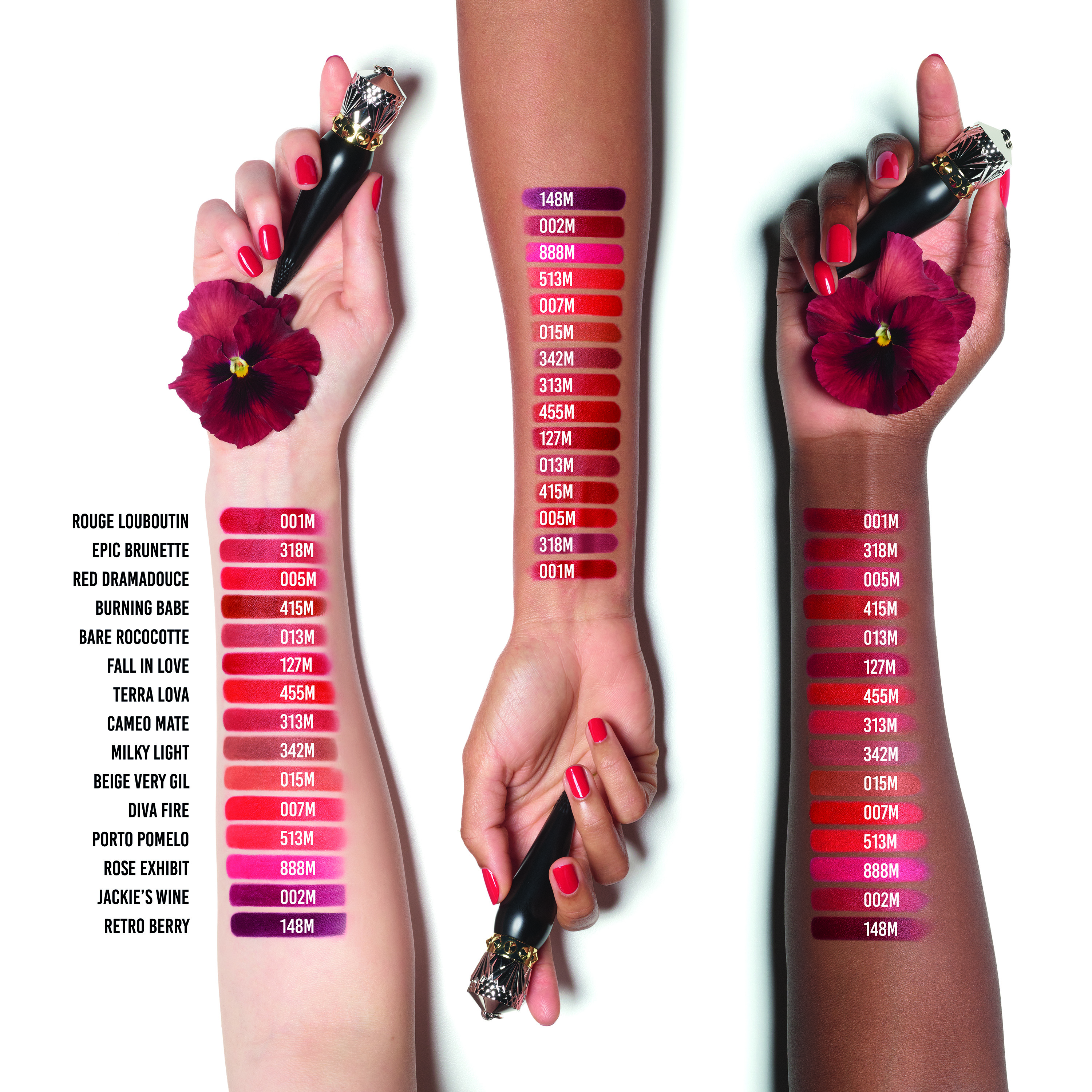 Christian Louboutinリップカラー ルージュ ルブタン 001m Rouge Louboutin Velvet Matte - Matte lipstick - Rouge Louboutin