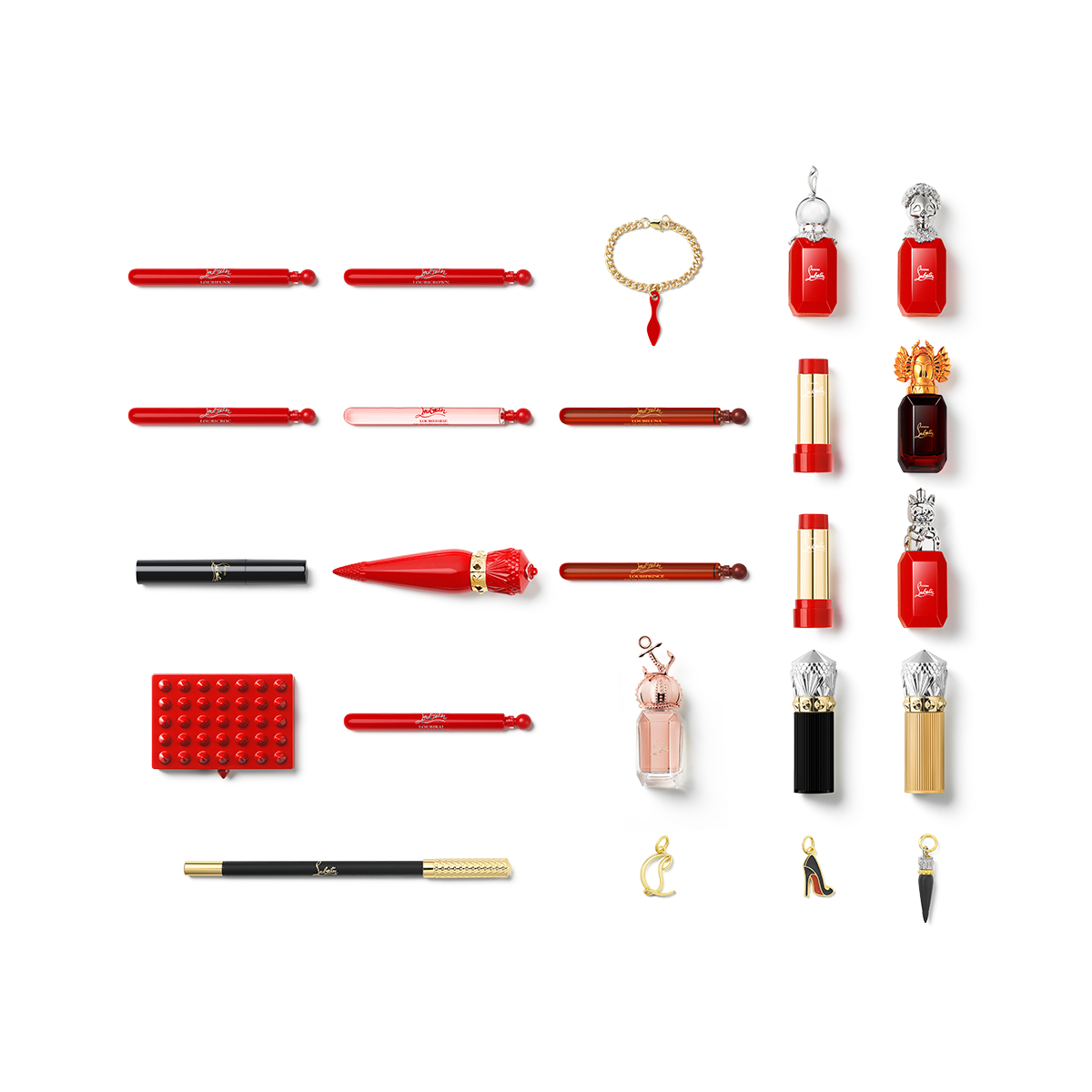 2 Christian Louboutin Velvet Matte Lip Sample Card, Colour Rouge