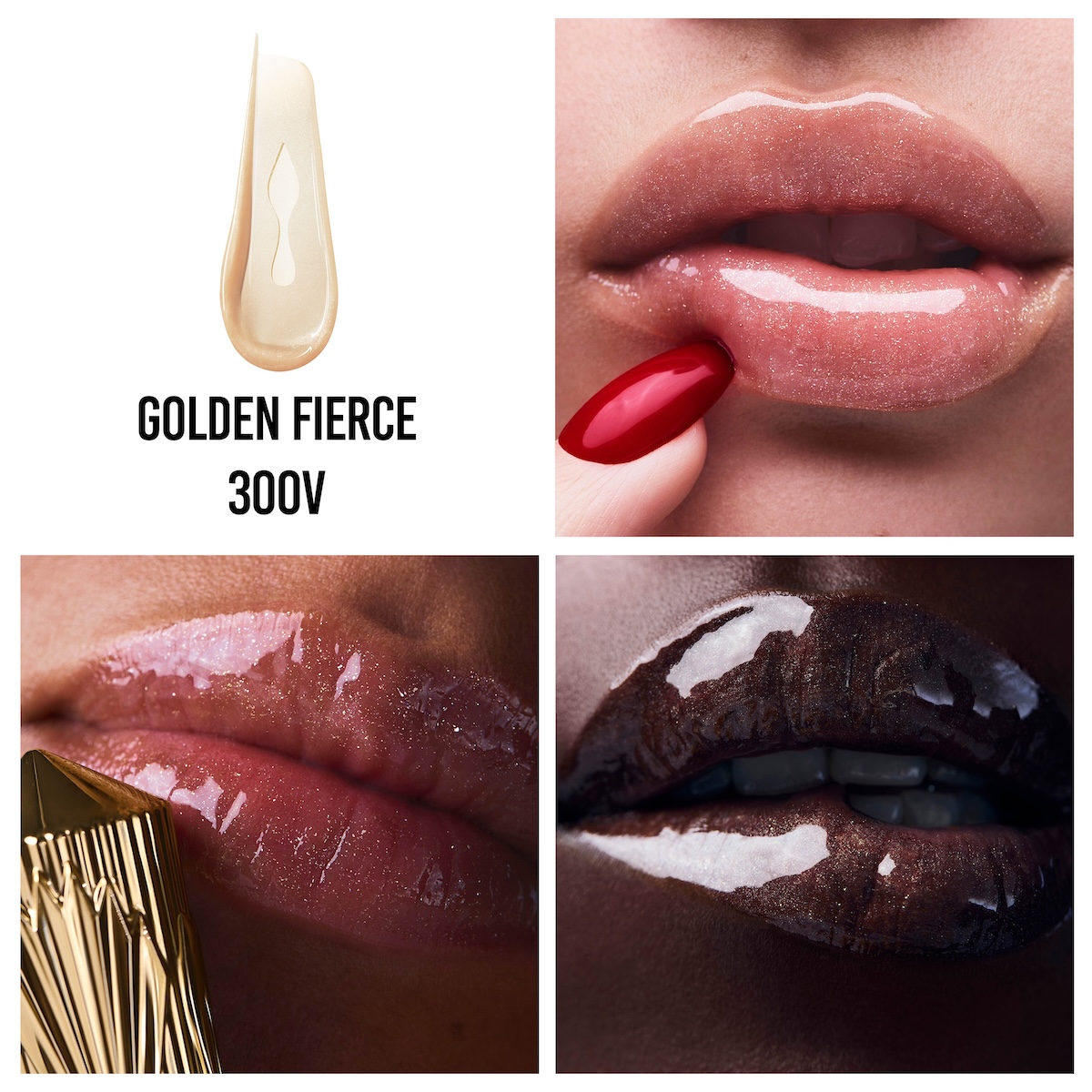 Christian Louboutin リップグロス ゴールド Rouge Stiletto Vinyl Gloss Golden Fierce 300V Golden Fierce