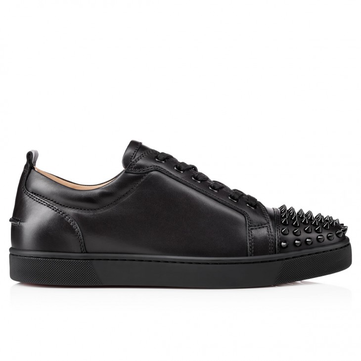 Louis Junior Spikes - Sneakers - Calf leather and spikes - Black 