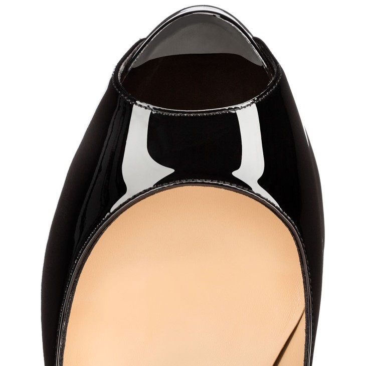 クリスチャン・ルブタン ハイヒールNew Very Privé New Very Prive 120 Black Patent leather - Women Shoes