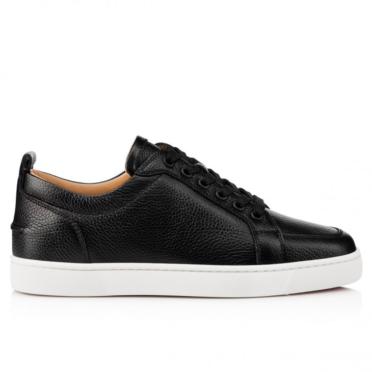 Christian Louboutin Rantulow Flat Leather Sneakers - Black