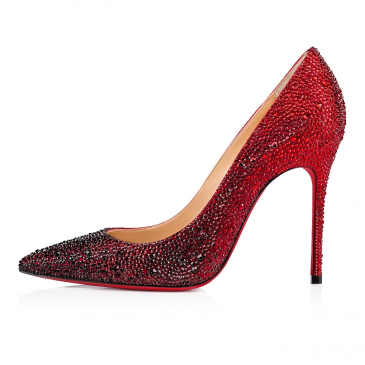 Christian Louboutin Red Leather Strass Degrade So Kate Pumps Size 39 Christian  Louboutin