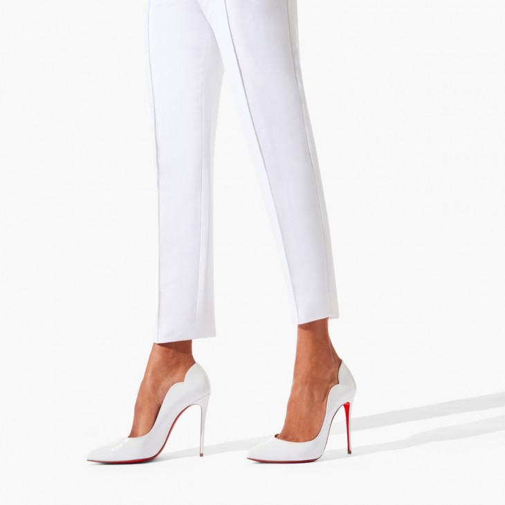 Hot Chick 100 mm Pumps - Patent calf leather Bianco - Christian