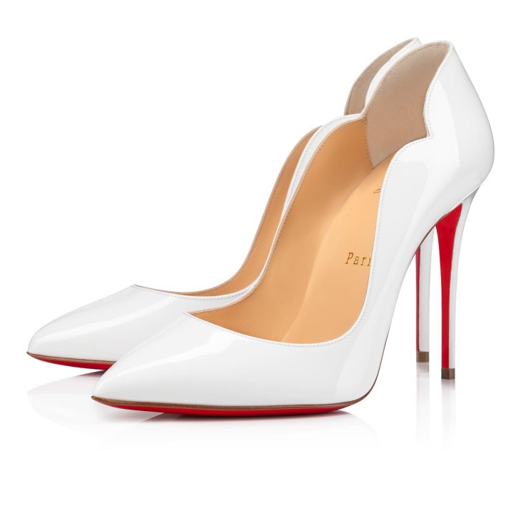 Hot Chick - 100 mm Pumps - Patent calf leather - Bianco - Women
