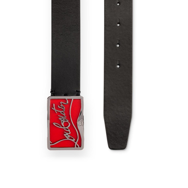 Ricky - Belt - Calf leather - Black - Christian Louboutin United States