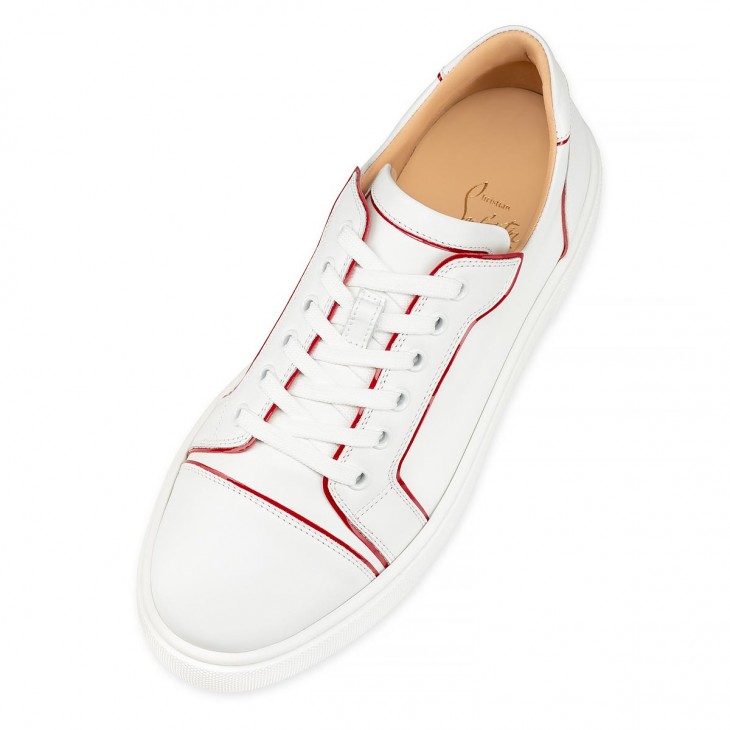 White Louboutin  Red bottoms sneakers, White louboutin, Red louboutin