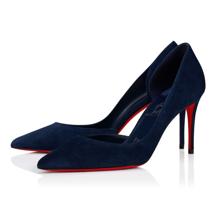 Iriza - 85 mm Pumps - Veau velours - Zaffiro - Women - Christian