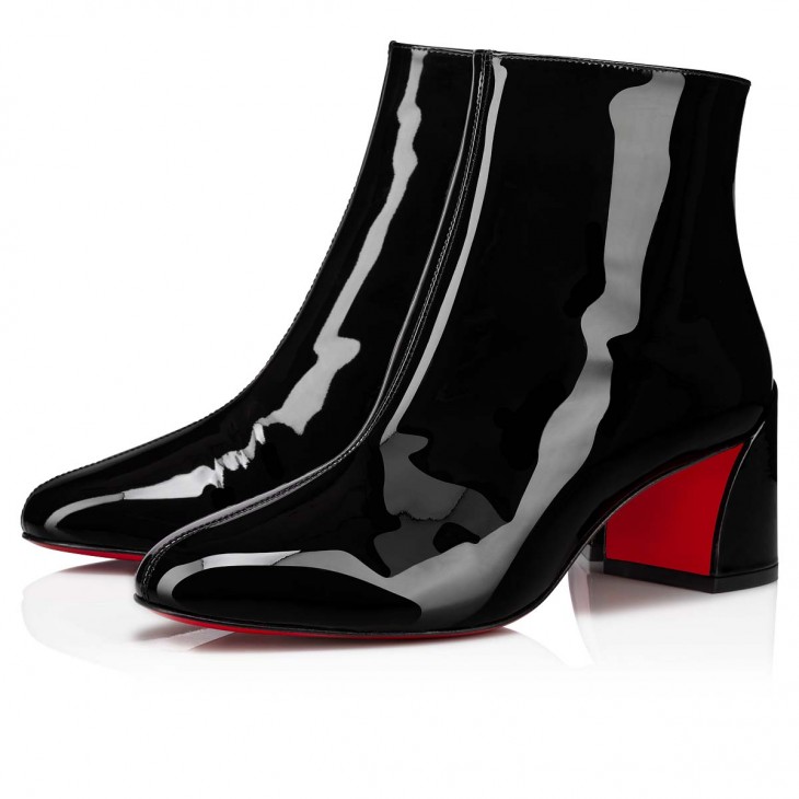Turela - 55 mm Ankle boots Patent calf - Black Christian Louboutin