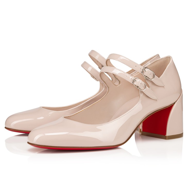 Christian Louboutin Miss Jane パンプス Miss Jane - 55 mm Mary Janes pumps - Patent calf leather - Leche