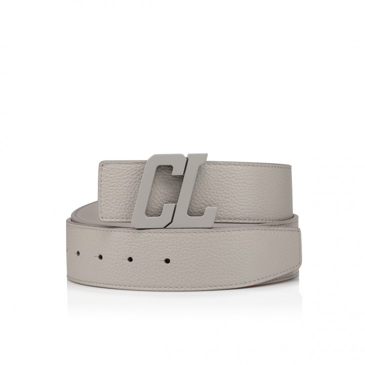 Christian Louboutin Cl Logo Leather Belt in Red