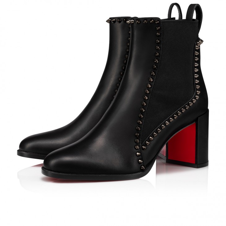 Christian Louboutin Outline Spike Ankle Booties