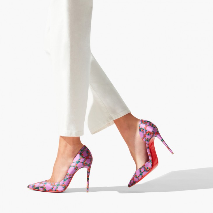 Christian Louboutin Floral Red Bottoms