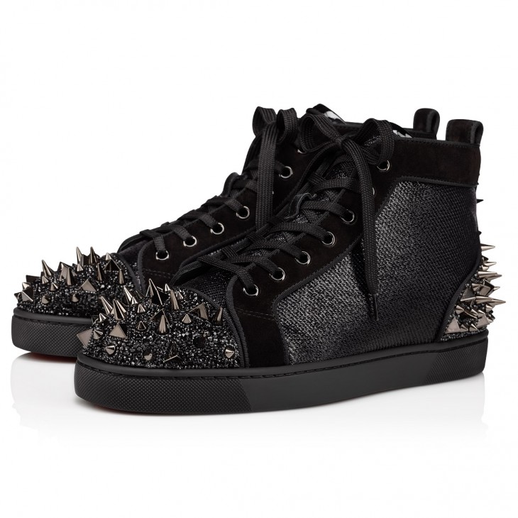 Christian Louboutin - Spike Sneakers red Studded High… - Gem