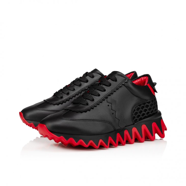 Mini Shark Black Calf leather - Shoes - Kids Unisex - Christian