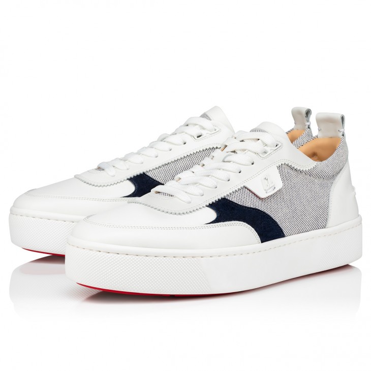 Happyrui - Low-top sneakers - Calf leather, fabric and veau