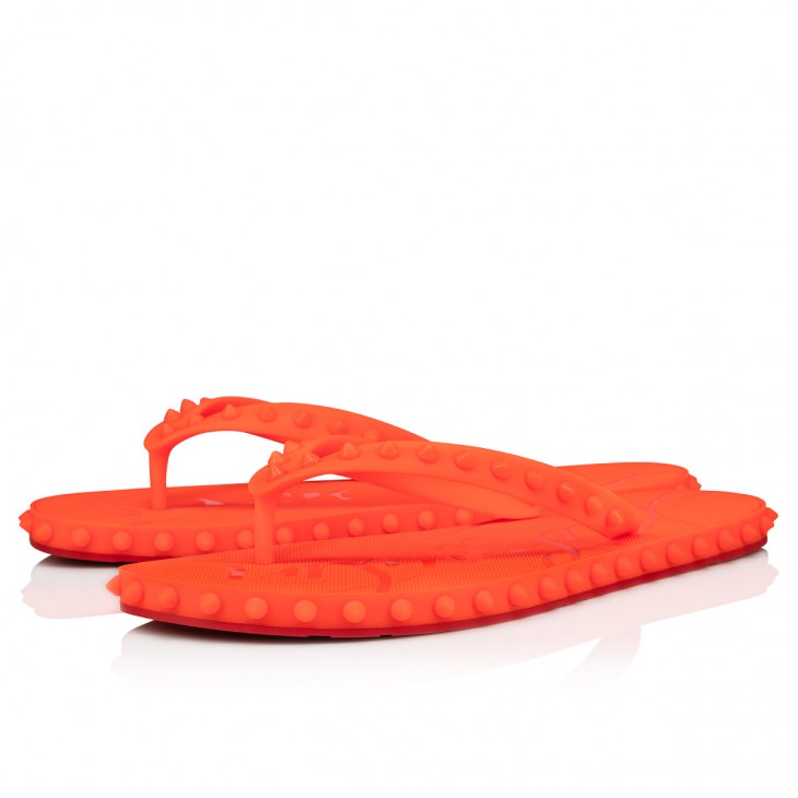 Super Loubi Flip man - Flip flops - Rubber - Fluo Orange