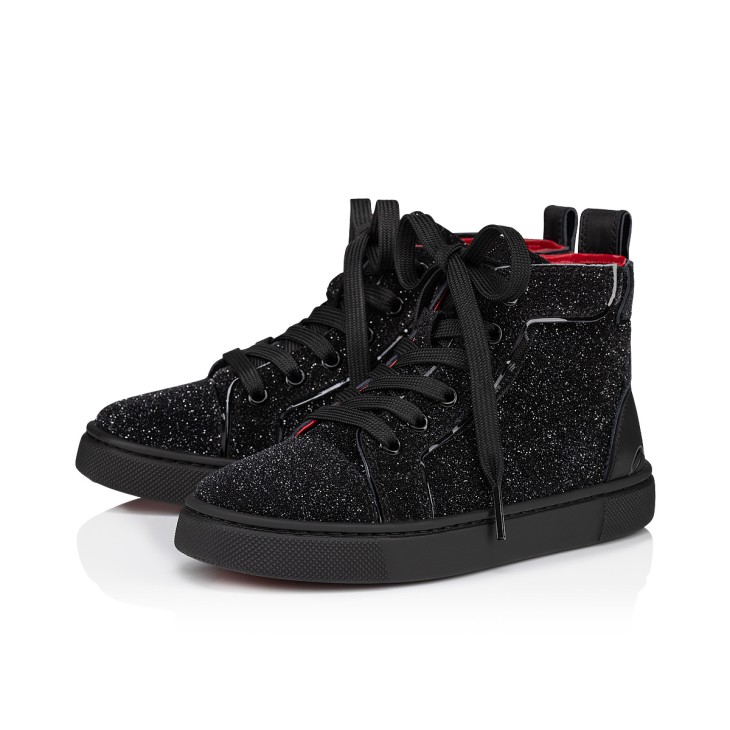 Funnytopi Black Veau velours Shoes Kids Unisex Christian Louboutin United States