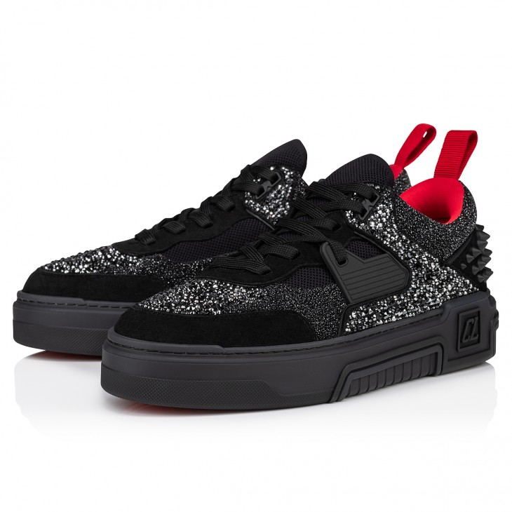 Christian Louboutin Aurelien Leather and Suede Sneakers