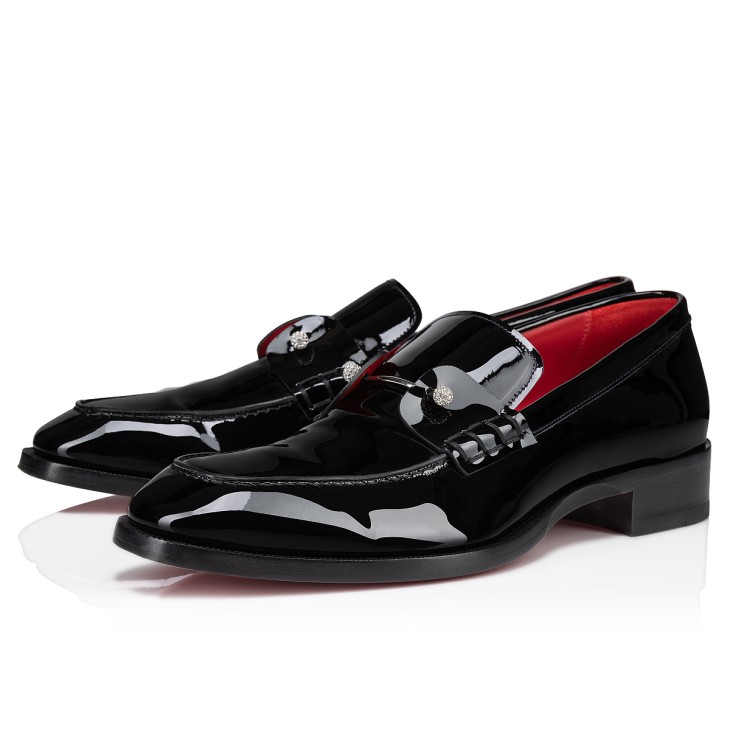【レビューを書けば送料当店負担】 Chambelimoc leather calf Patent - Loafers - Strass Night サンダル