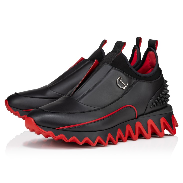 Sharkyloub SP Spikes - Sneakers - Calf leather, neoprene and