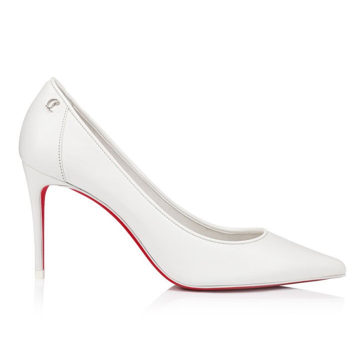 大人の上質  Nappa - Pumps mm 85 - Kate Sporty leather Women - Bianco - 靴