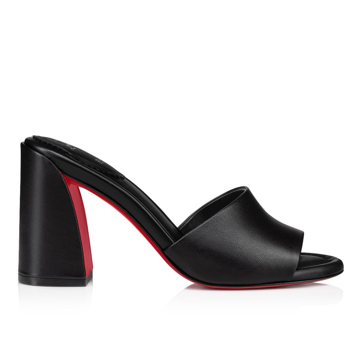 ★sale★Christian Louboutin★ジェーン 85 ブラック ミュール Jane Mule - 85mm Mules - Lamb nappa leather - Black - Women