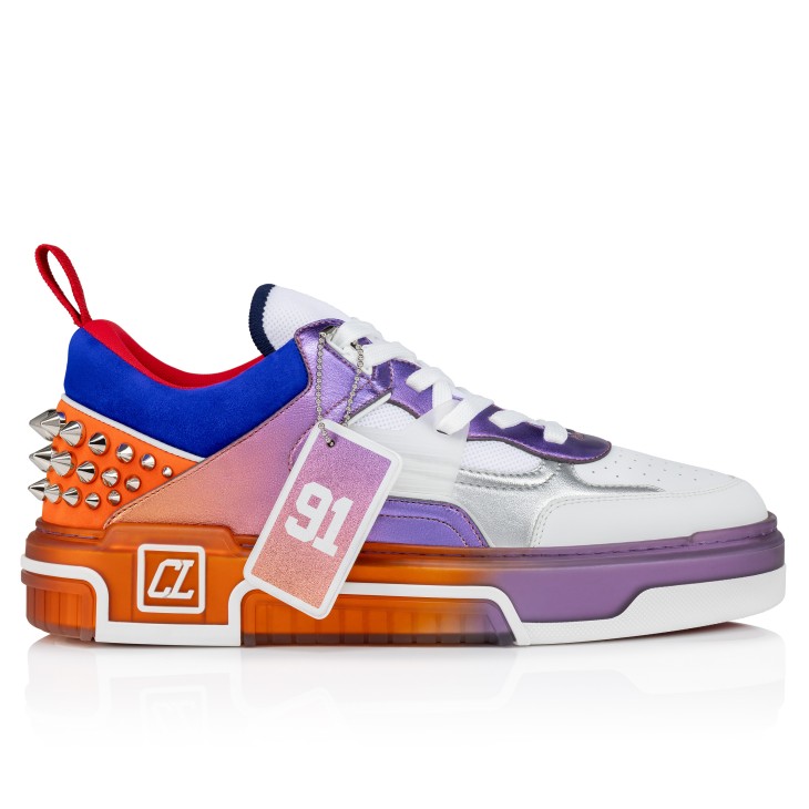 CHRISTIAN LOUBOUTIN Astroloubi レザー メッシュ スニーカー Astroloubi - Sneakers - Calf leather, suede and nappa