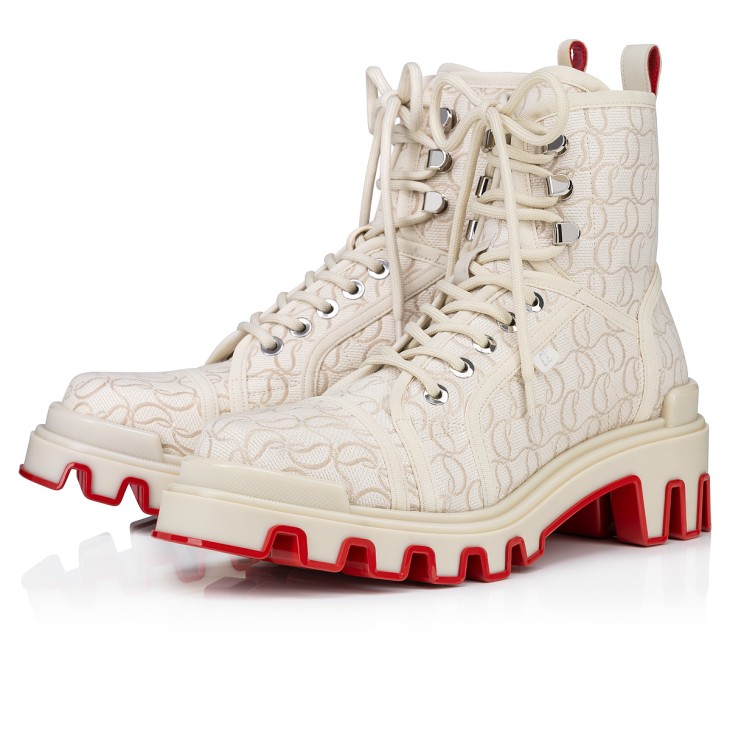 Panaroot Dune Low boots Jacquard monogram CL Natural Men